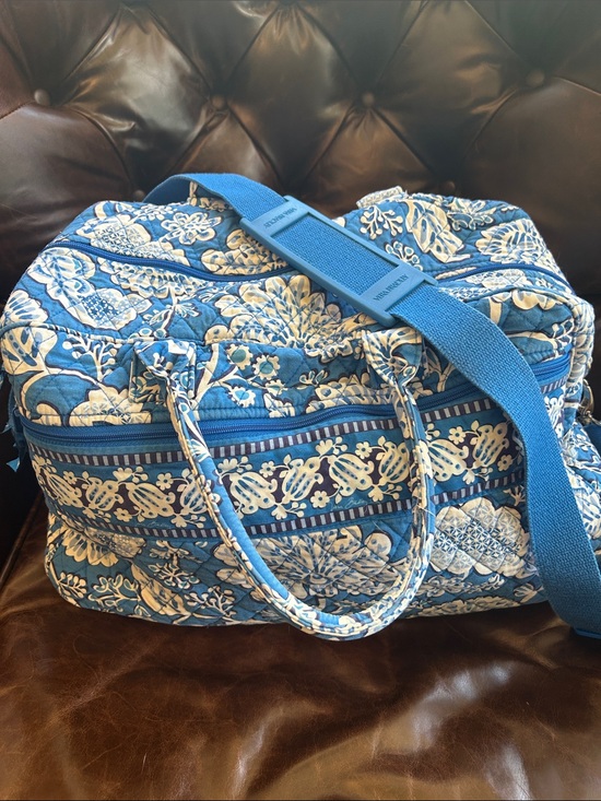 Vera Bradley Handbags - Vera Bradley Blue Lagoon Weekender Bag